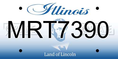 MRT7390 Illinois License Plate