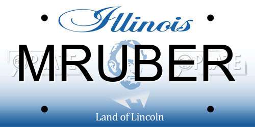 MRUBER Illinois License Plate