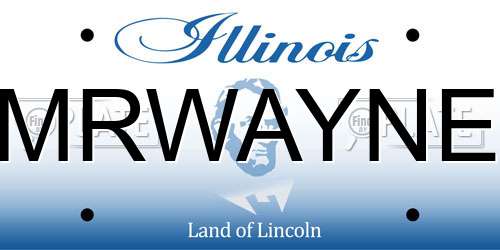 MRWAYNE Illinois License Plate