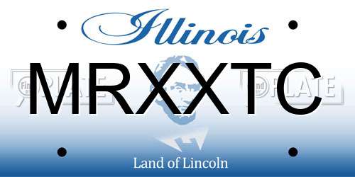 MRXXTC Illinois License Plate