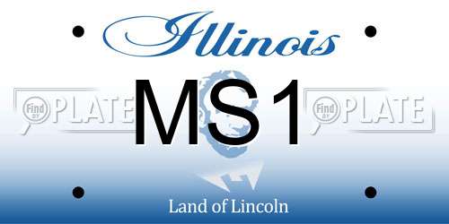 MS1 Illinois License Plate