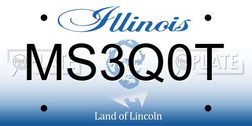 MS3Q0T Illinois License Plate