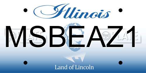 MSBEAZ1 Illinois License Plate