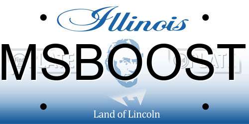 MSBOOST Illinois License Plate
