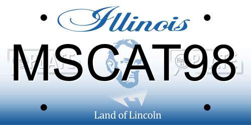 MSCAT98 Illinois License Plate
