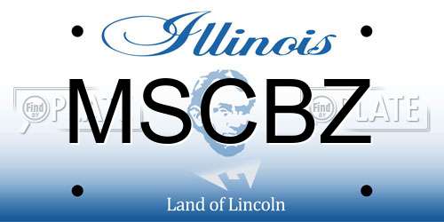 MSCBZ Illinois License Plate