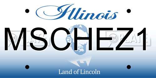MSCHEZ1 Illinois License Plate