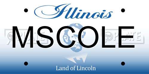 MSCOLE Illinois License Plate