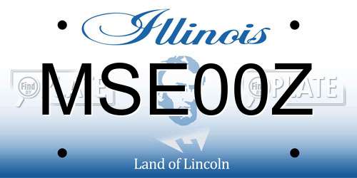 MSE00Z Illinois License Plate