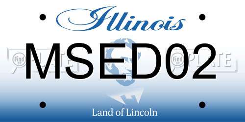 MSED02 Illinois License Plate