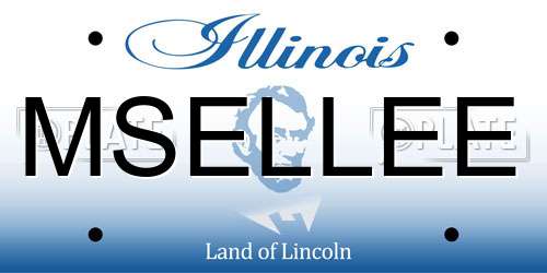 MSELLEE Illinois License Plate