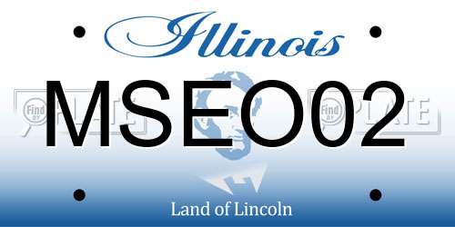 MSEO02 Illinois License Plate