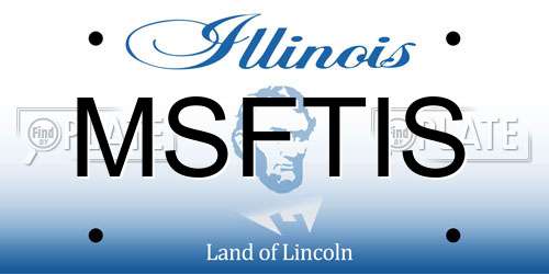 MSFTIS Illinois License Plate