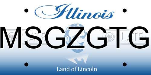 MSGZGTG Illinois License Plate