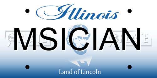 MSICIAN Illinois License Plate
