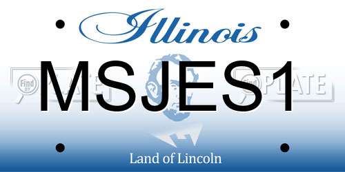 MSJES1 Illinois License Plate