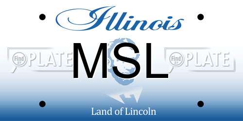 MSL Illinois License Plate