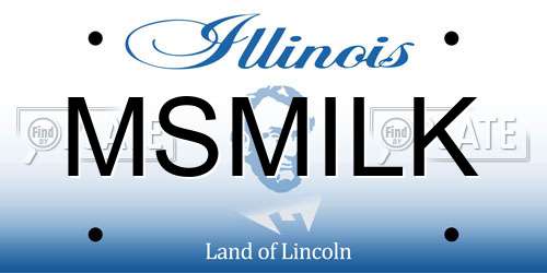 MSMILK Illinois License Plate