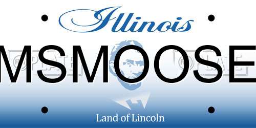 MSMOOSE Illinois License Plate