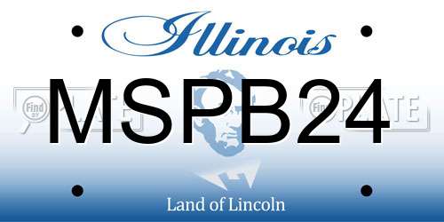 MSPB24 Illinois License Plate