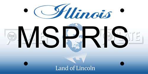 MSPRIS Illinois License Plate
