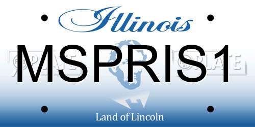 MSPRIS1 Illinois License Plate