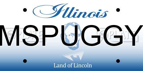 MSPUGGY Illinois License Plate
