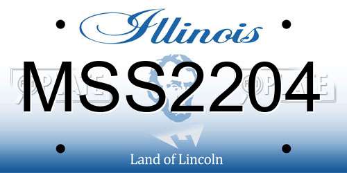 MSS2204 Illinois License Plate