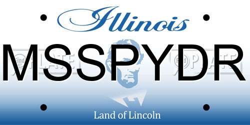 MSSPYDR Illinois License Plate