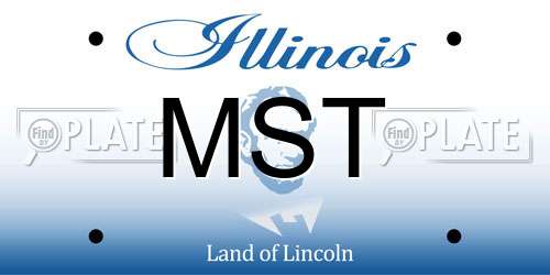 MST Illinois License Plate