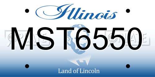 MST6550 Illinois License Plate