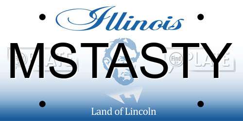 MSTASTY Illinois License Plate