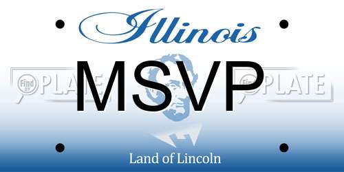 MSVP Illinois License Plate