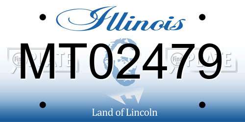 MT02479 Illinois License Plate