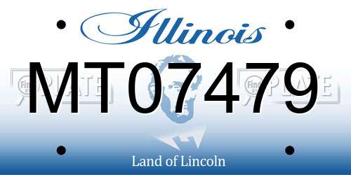 MT07479 Illinois License Plate