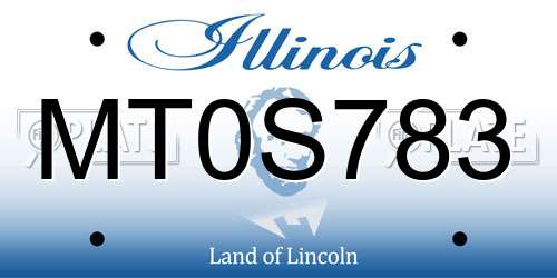 MT0S783 Illinois License Plate