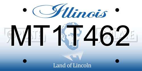 MT1T462 Illinois License Plate