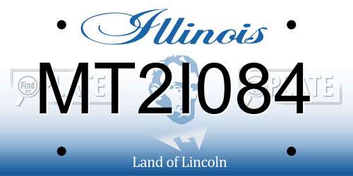 MT2I084 Illinois License Plate