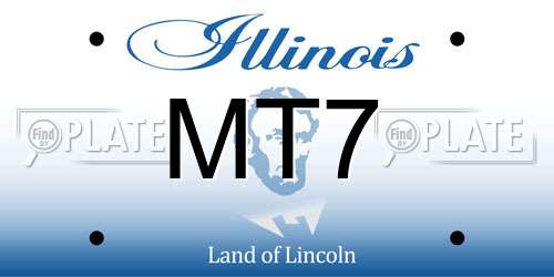 MT7 Illinois License Plate
