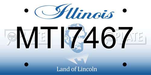 MTI7467 Illinois License Plate