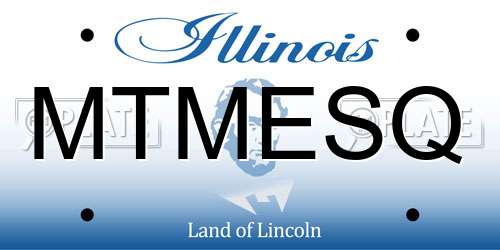 MTMESQ Illinois License Plate