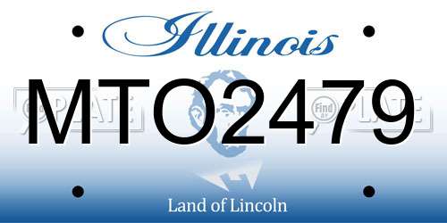 MTO2479 Illinois License Plate