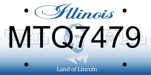MTQ7479 Illinois License Plate