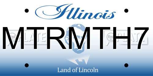 MTRMTH7 Illinois License Plate