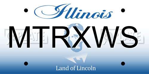 MTRXWS Illinois License Plate