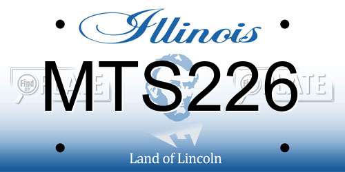 MTS226 Illinois License Plate