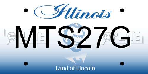 MTS27G Illinois License Plate