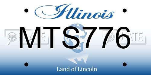 MTS776 Illinois License Plate
