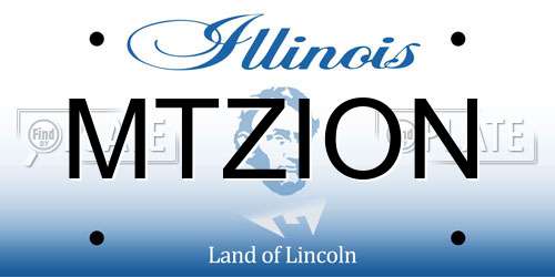MTZION Illinois License Plate
