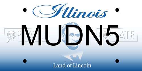 MUDN5 Illinois License Plate